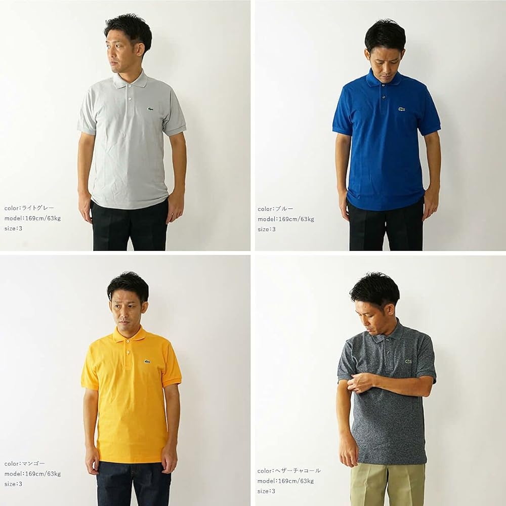 [美品]LACOSTE ラコステ　半袖ポロシャツ ライトブルー　サイズ3 LACOSTE（ラコステ） 半袖ポロシャツ ライトブルー | セレクト